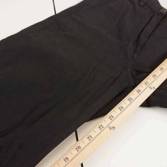 Everlane Black Cropped Wide Leg Heavy Cotton Pants Womens Sz 0 - Picture 7 of 12